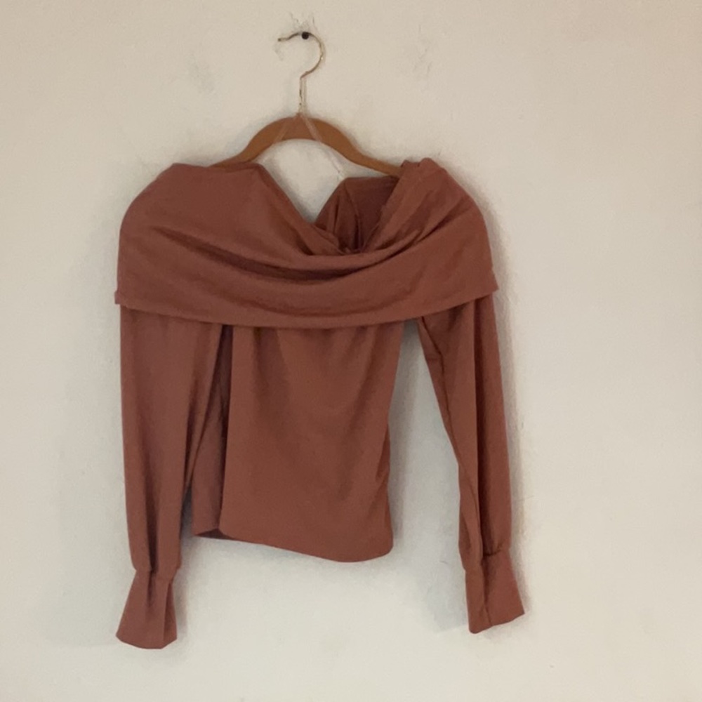 Sale! Ardene Off-Shoulder Top w/Bardot Neckline, Size S/P, Rust, NWT